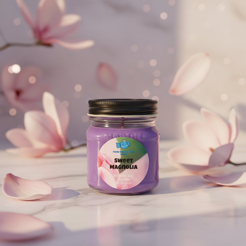 Sweet Magnolia
8 oz Floral Soy Candle