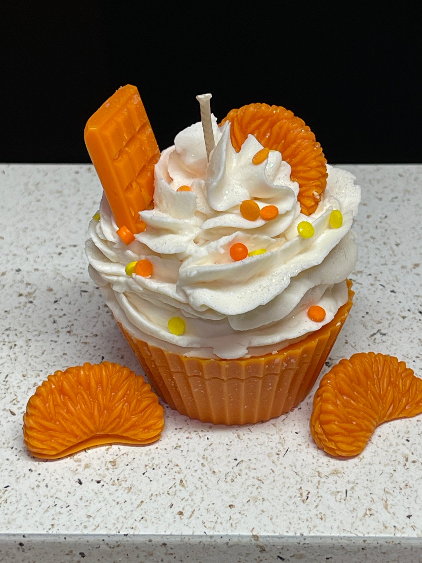 Cupcake Candle: Orange Dreamsicle