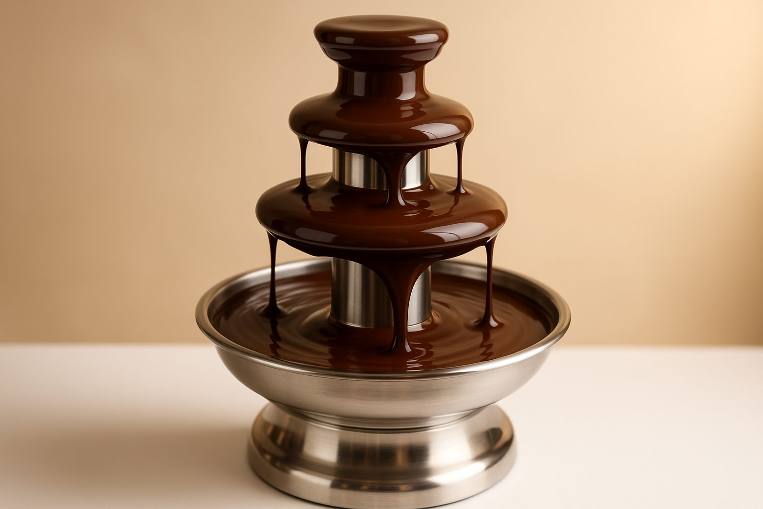 3 tier chocolate fondue fountain 