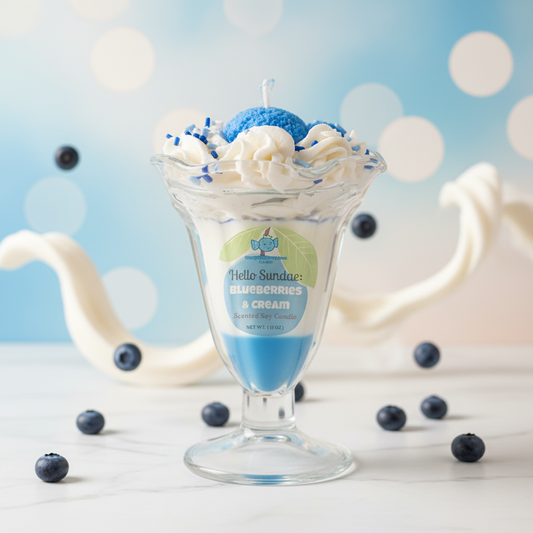 Hello Sundae: Blueberries & Cream