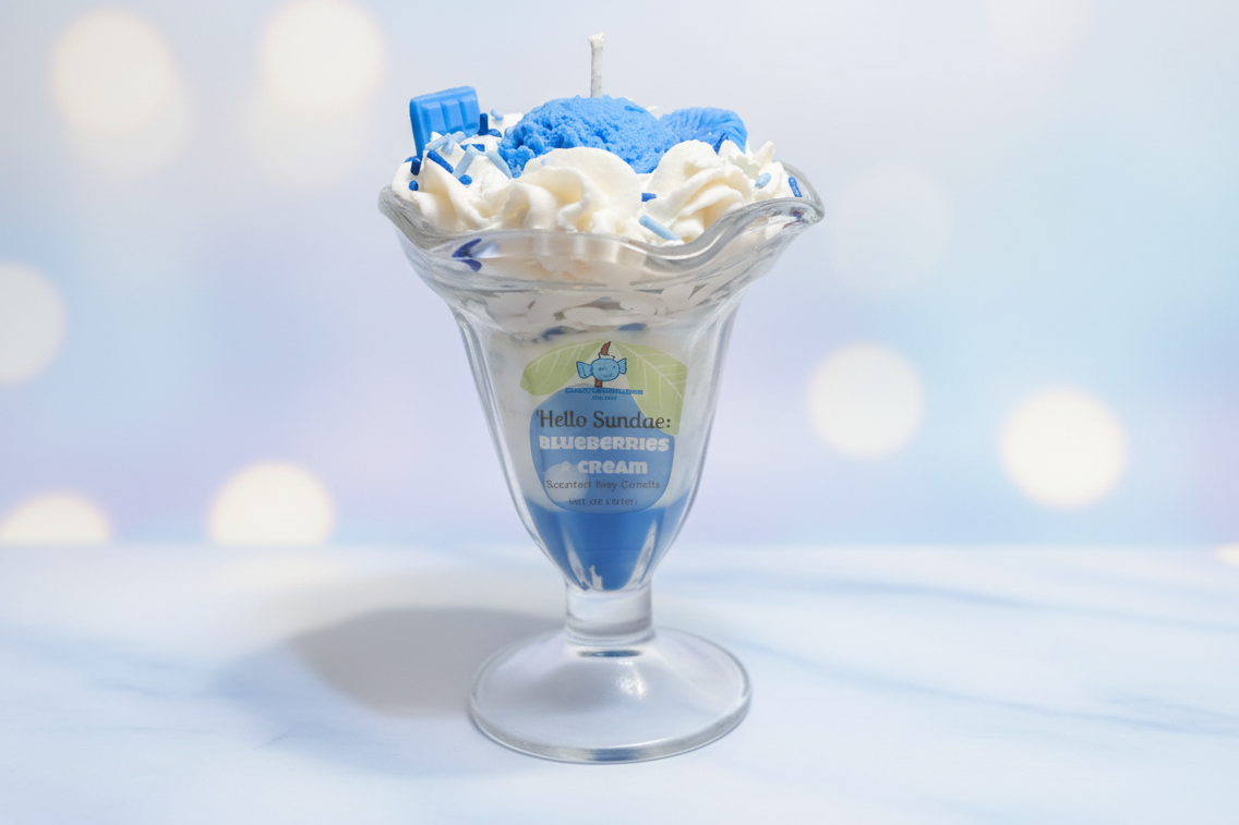 Hello Sundae: Blueberries & Cream
