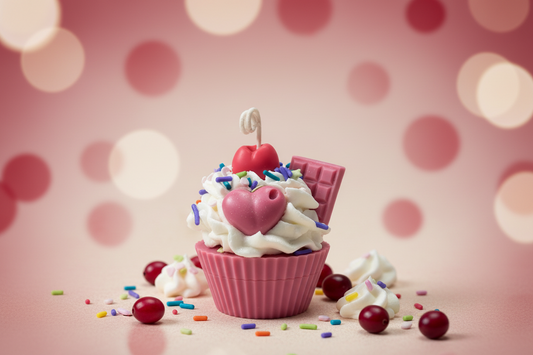 Cupcake Candle: Cranberries & Cream