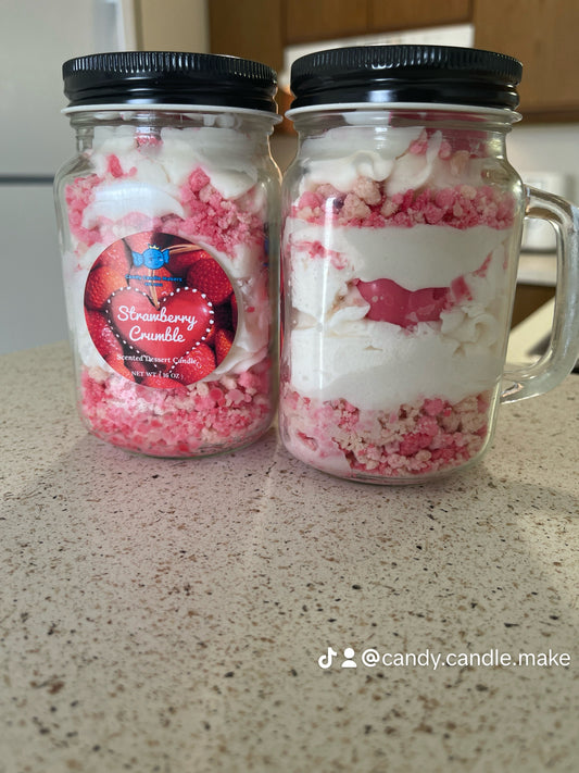 Strawberry Crumble Crunch Candle-16oz